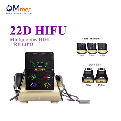 QM Multi Functional Portable 22D Machine Skin Tightening Machine 2 In 1 Liposonic Machine 2 Handles 11D 12D 13D 18D 22D HIFU