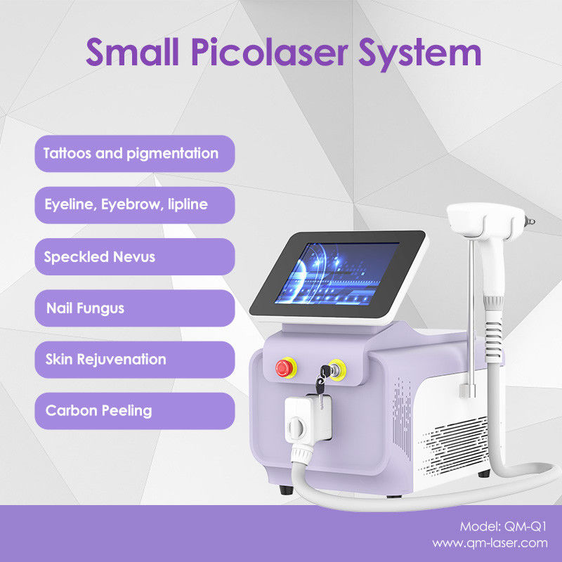 Professional Picolaser Picosecond Laser Q Switched ND YAG Laser Portable Tattoo Removal Carbon Peeling ND YAG Laser Machine Q Switched Erase Remove Color Tattoo